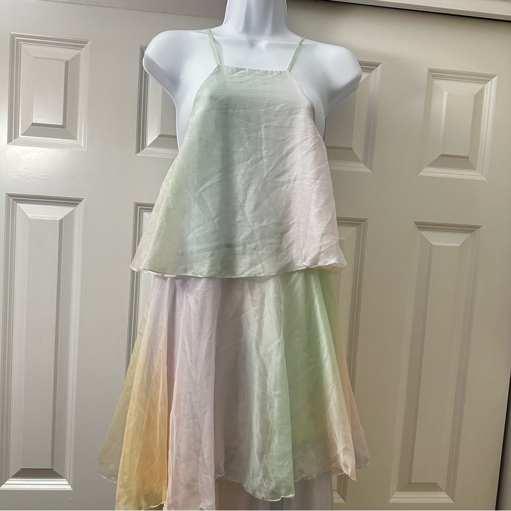 Free People OPT Elena Pastel Tiered Maxi Dress - Picture 6 of 8